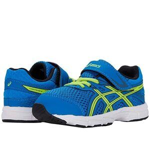 ASICS Kids Contend Running Shoes , Directoire Blue - Lime Zest , 6 Toddler